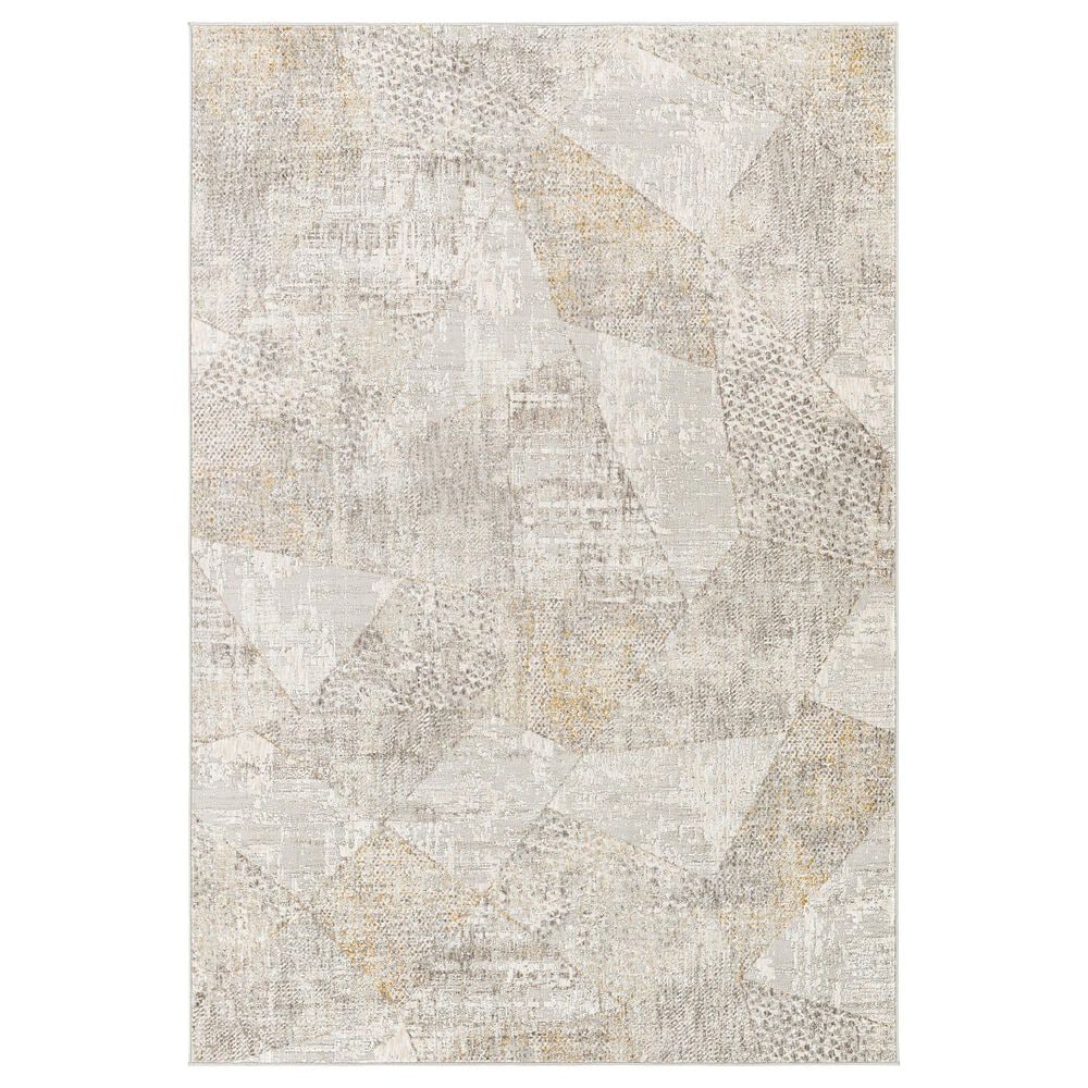 Surya Carmel 2"7" x 4" White, Ivory, Gray and Taupe Area Rug, , large
