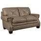 Superb Leather Leather Stationary Loveseat in Juno Pebble, , large