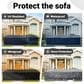 HOMLUX 126" Waterproof Patio Cover with Adjustable Drawstring in Black, , large