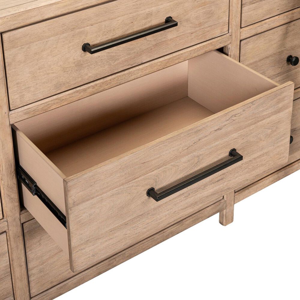 Belle Furnishings Proximity Place 3-Piece Queen Panel Bedroom Set in Barley Buff, , large