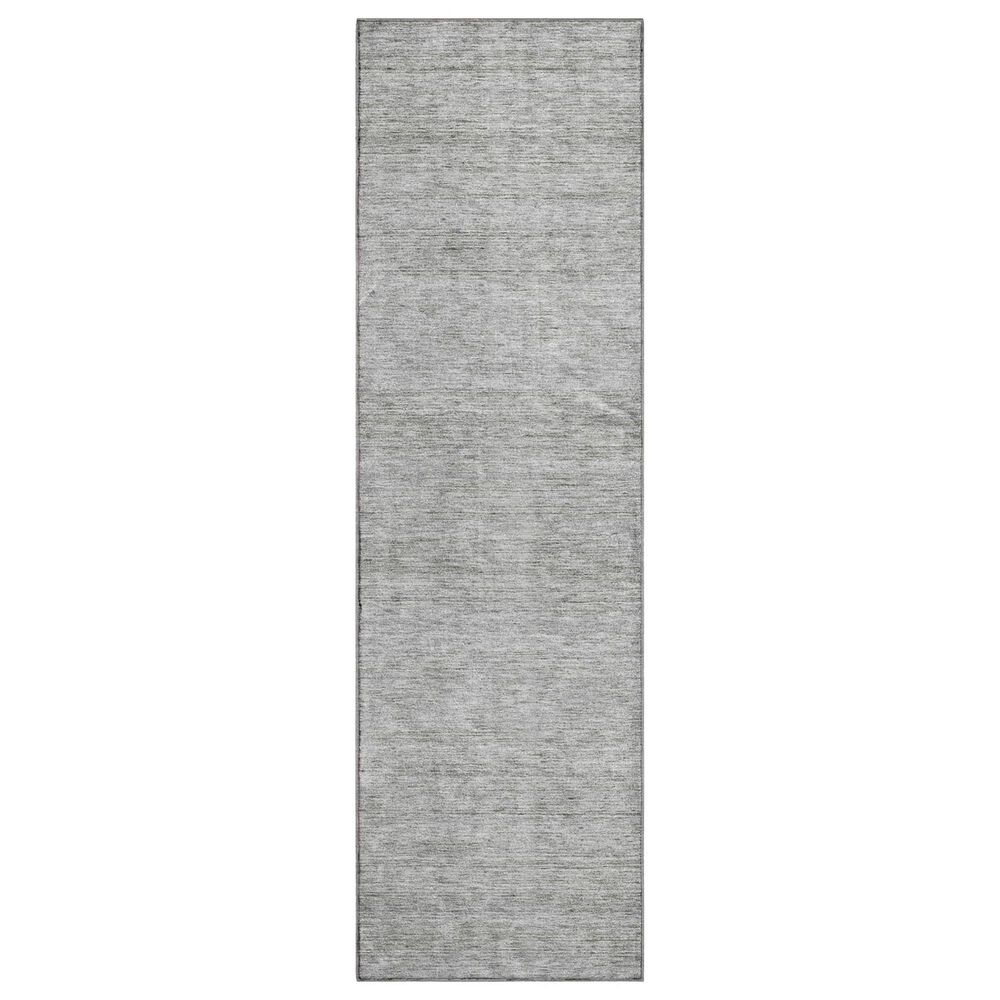 Dalyn Rug Company Soft Essentials Solid Silver 2"3" x 7"6" Indoor/Outdoor Runner, , large