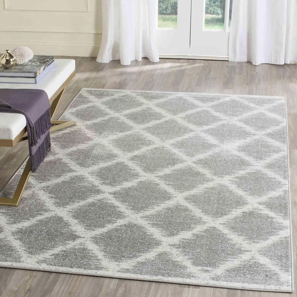 Safavieh Adirondack ADR120B 3&#39; x 5&#39; Silver and Ivory Area Rug, , large