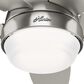 Hunter Lilliana 44" Ceiling Fan with LED Lights in Brushed Nickel, , large