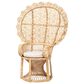 Baxton Studio Hecate Peacock Chair in Natural Brown, , large