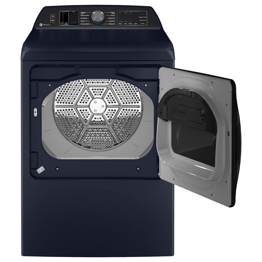 GE Profile 7.3 Cu. Ft. Smart Electric Dryer with Fabric Refresh in Sapphire Blue, , large