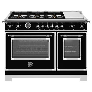 Bertazzoni Heritage 7.1 Cu. Ft. Freestanding Gas Range in Nero, , large