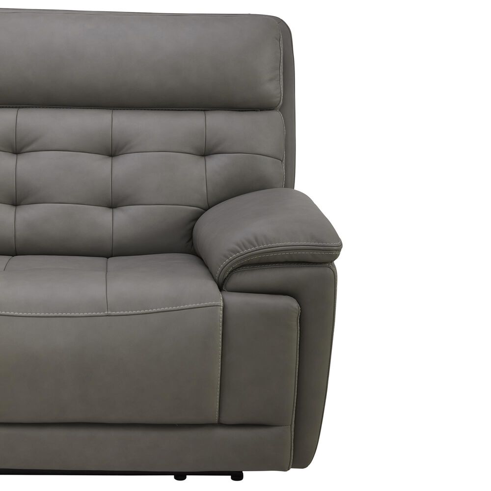 Interlochen 6-Piece Leather Power Reclining Sectional in Aline Light Gray, , large