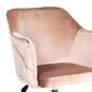 Impressions Vanity Pearl Tufted Vanity Chair with Pink Cushion in Silver, , large