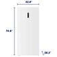 Element 21.2 Cu. Ft. Upright Convertible Freezer in White, , large