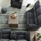 Ashley Draycoll Manual Reclining Sofa in Slate, , large