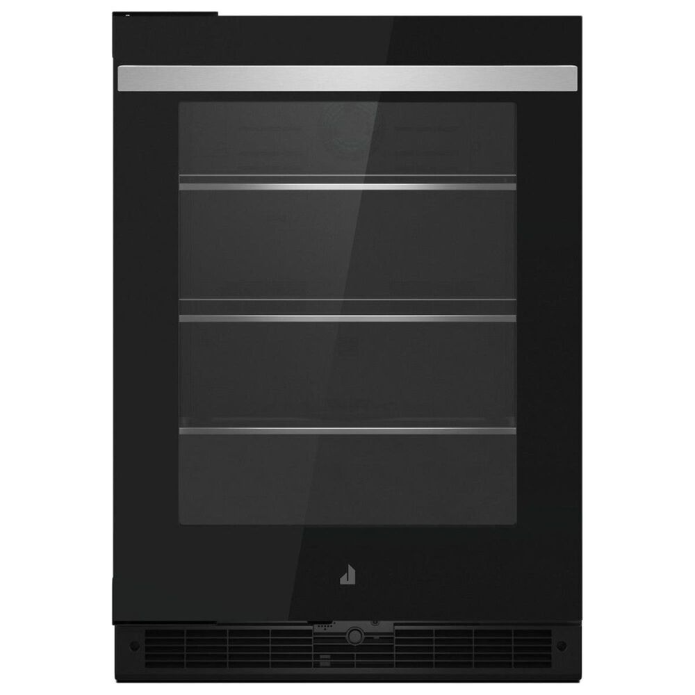 JennAir NOIR 24" Left Swing Under Counter Glass Door Refrigerator in Black, , large