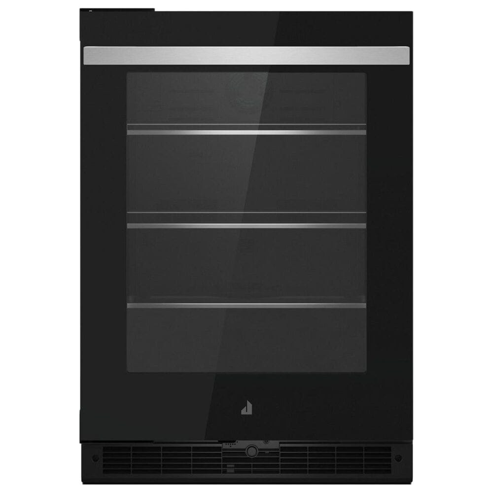 JennAir NOIR 24" Left Swing Under Counter Glass Door Refrigerator in Black, , large
