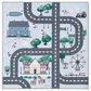 Safavieh Kids Playhouse KPH235M 5" Square Blue and Dark Grey Rug, , large