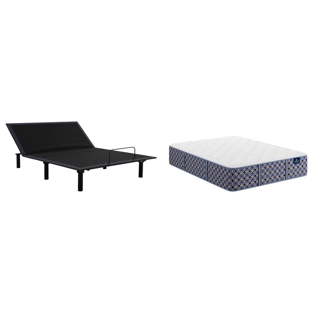 Serta Perfect Sleeper Signature Stevens Park Plush King Mattress with Serta Bronze Baselogic Adjustable Base, , large