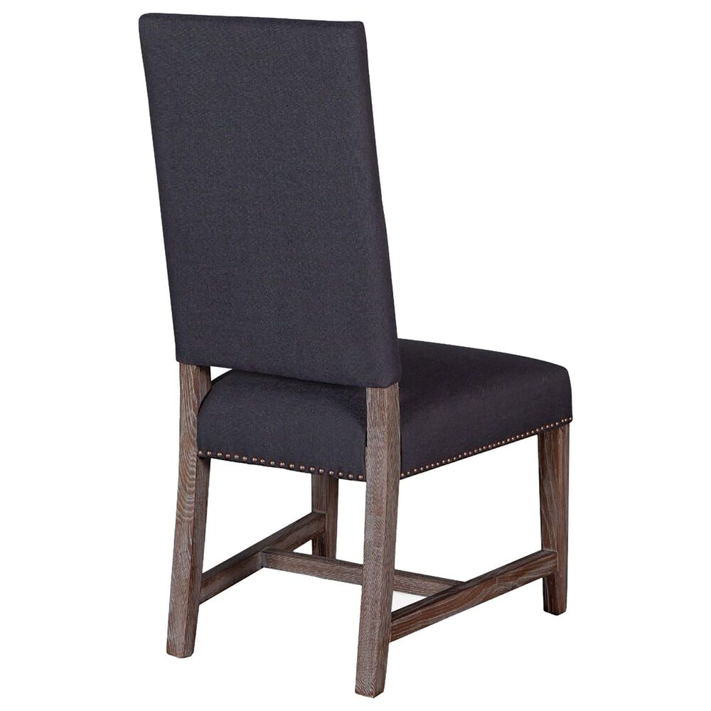 Home Trends &amp; Design Nimes and Darcy 5-Piece Dining Set with Dark Grey Cushion in Weathered Mango and Driftwood, , large