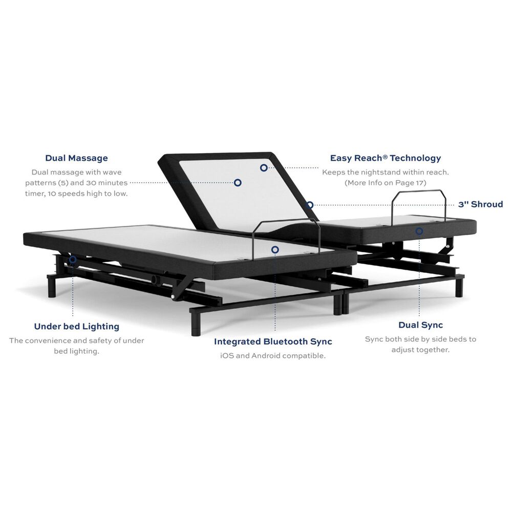 Southerland InMotion 3000 Split Queen Adjustable Base, , large