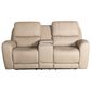 Italiano Furniture Bel Vista Power Reclining Console Loveseat in Taupe, , large