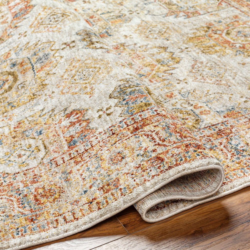 Surya Mona Lisa 10&#39; x 14&#39; Tan, Mustard, Brick Red, Sage, Olive, Dark Blue and Burgundy Area Rug, , large