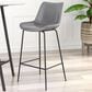Zuo Modern Byron Barstool in Gray, , large