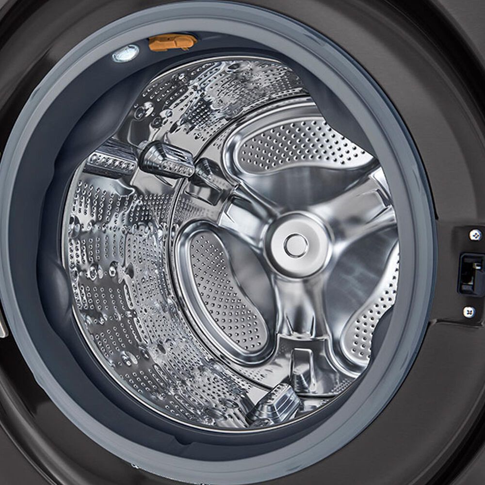 LG 5.0 Cu. Ft. Front Load Washer with TurboWash 360 in Black Steel, , large