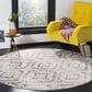 Safavieh Adirondack ADR131C 6" Round Light Grey and Grey Area Rug, , large