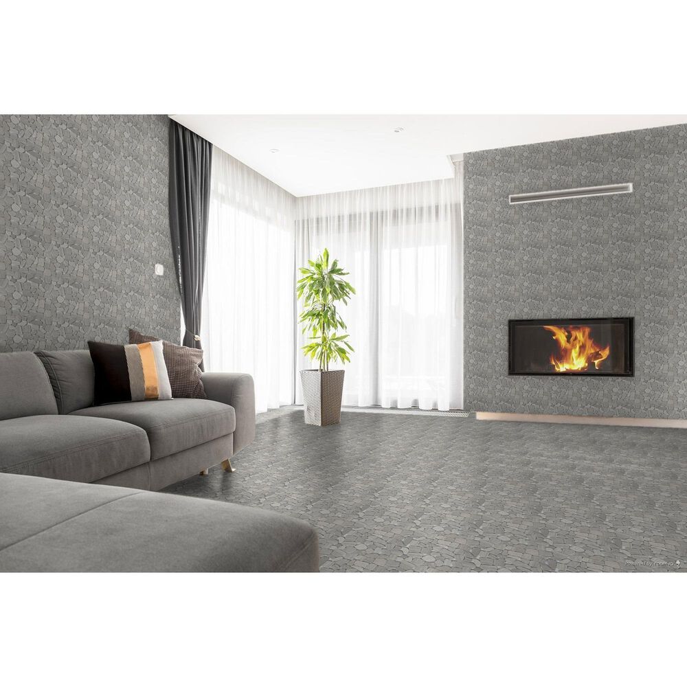 Emser Cultura Gray 12&quot; x 12&quot; Natural Stone Mosaic Sheet, , large