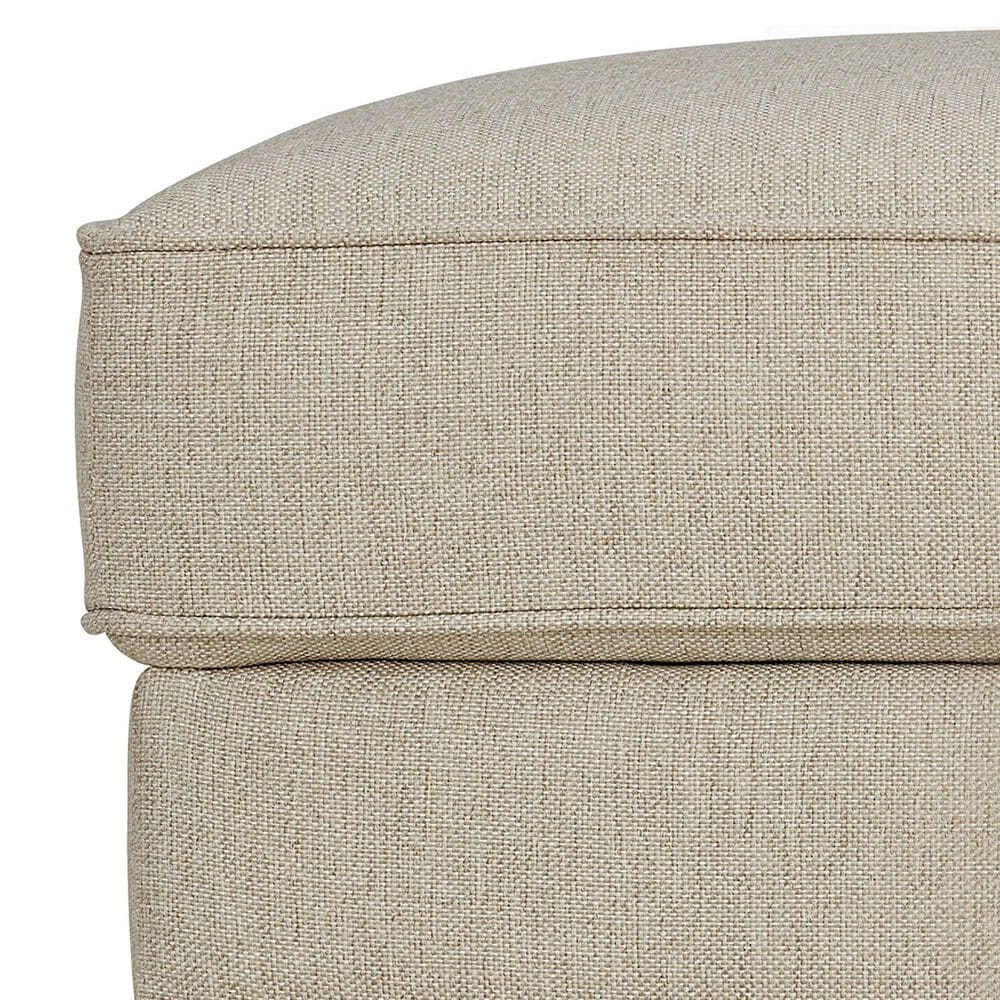 Bassett Alexander Standard Ottoman in Straw, , large