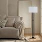 Renwil Theo Floor Lamp in Matte Black and Gold, , large