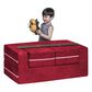 Jaxx Zipline Modular Kids Loveseat & Ottomans in Cherry, , large
