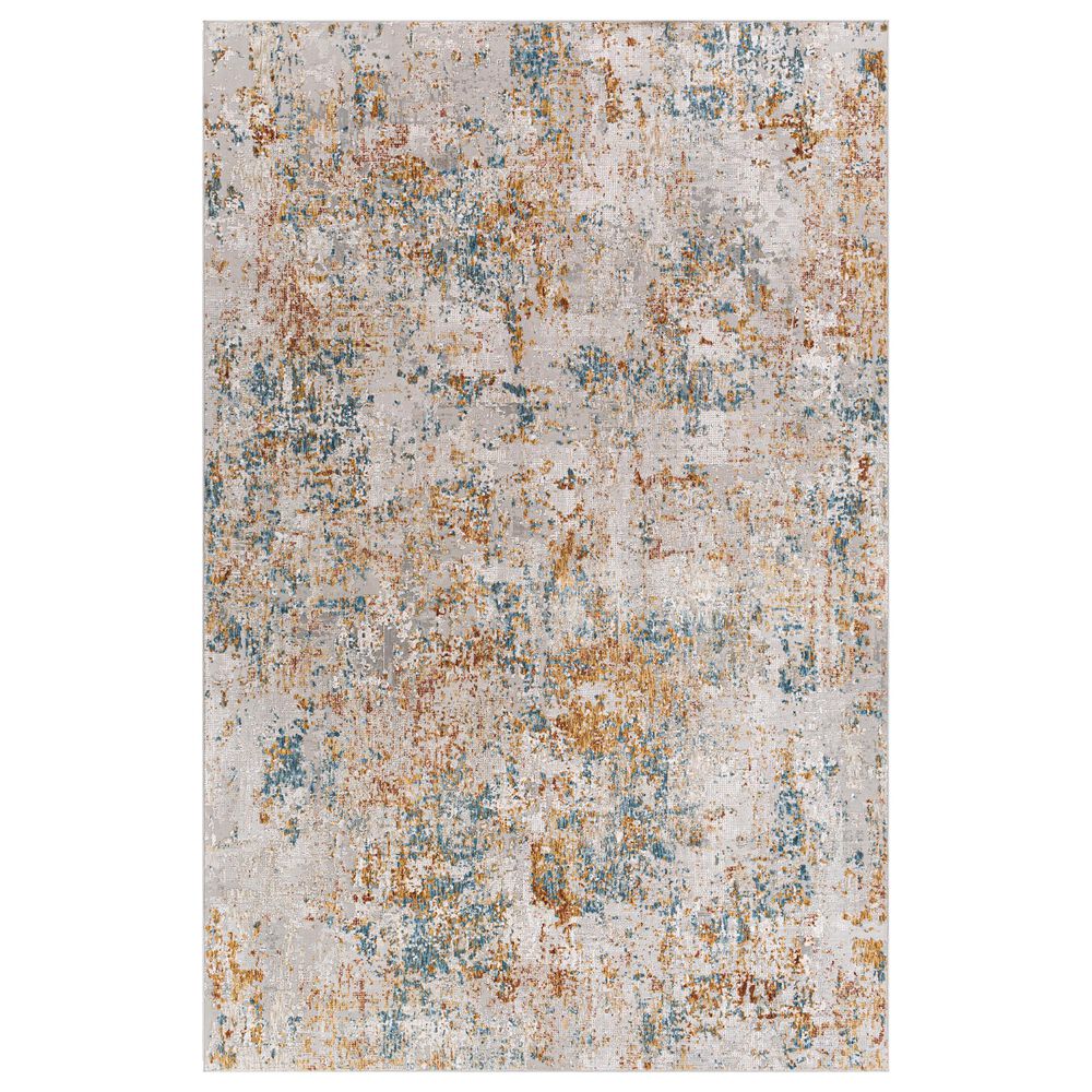 Surya Carmel 6"7" x 9"6" Medium Gray and Taupe Area Rug, , large