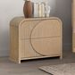 Furniture of America Tangentry 2-Drawer Nightstand in Natural, , large