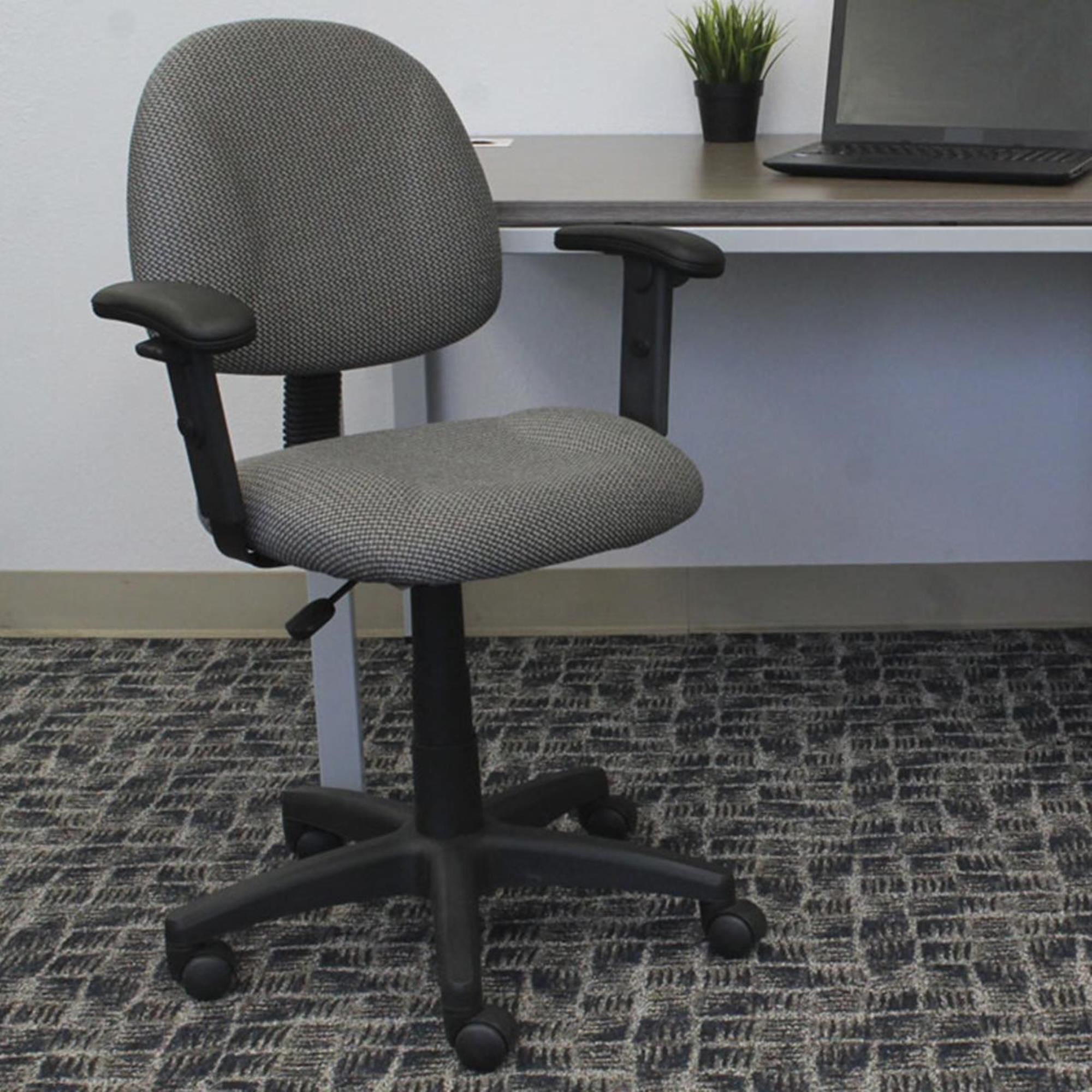 Boss deluxe posture on sale chair with adjustable arms