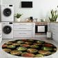 Dalyn Rug Company Kendall KE8 8" Round Black Area Rug, , large