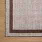 Loloi Easton Dove and Coffee 4" x 6" Indoor/Outdoor Area Rug, , large