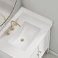 37B Heston 30" Single Bathroom Vanity in Bright White with White Composite Stone Top and Backsplash, , large