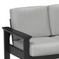 Amish Orchard Lanai Patio Deep Seating Sofa with Black Poly Frame in Spectrum Dove, , large