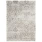 Nourison Damask DAS06 2"3" x 3"9" Ivory Area Rug, , large
