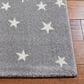 Safavieh Carousel 2" x 8" Light Grey and White Kids Runner, , large