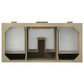 James Martin Vanities Emmeline 48" Single Vanity in Pebble Oak with Single Hole 3 cm White Zeus Quartz Top & Backsplash, , large