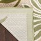 Nourison Aloha ALH33 9" x 12" Ivory and Green Indoor/Outdoor Area Rug, , large