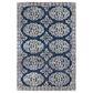 Surya Granada GND-2308 2" x 3" Dark Blue, Ivory and Charcoal Scatter Rug, , large