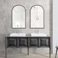 Uttermost 36" Wall Mirror in Satin Black, , large