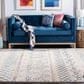 Safavieh Madison MAD798B 10" x 14" Ivory and Navy Area Rug, , large