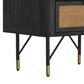 Blue River Saratoga 1-Drawer Nightstand in Black and Natural, , large