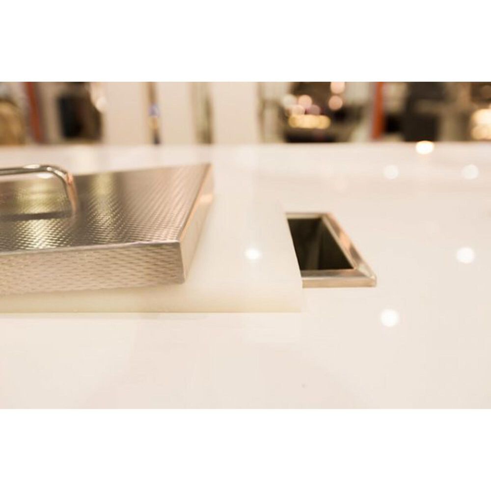 Hestan Outdoor Countertop Trash Chute with Cutting Board in Stainless Steel, , large