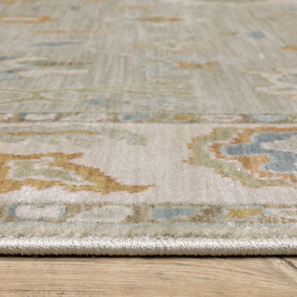 Oriental Weavers Maeve MAE11 Grey and Blue 6&#39;7&quot; x 9&#39;6&quot; Area Rug, , large