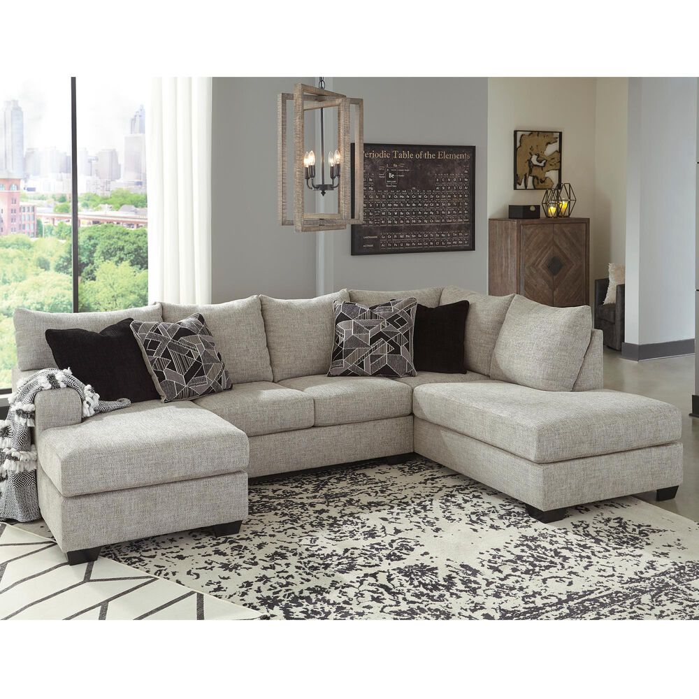 Signature Design by Ashley Megginson 2-Piece Left Facing U-Shaped Sectional with Sofa Chaise in Storm, , large