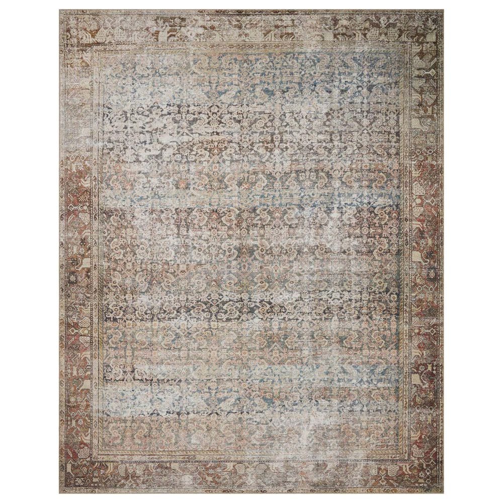 Amber Lewis x Loloi Georgie 3"9" x 5"6" Multicolor and Spice Area Rug, , large