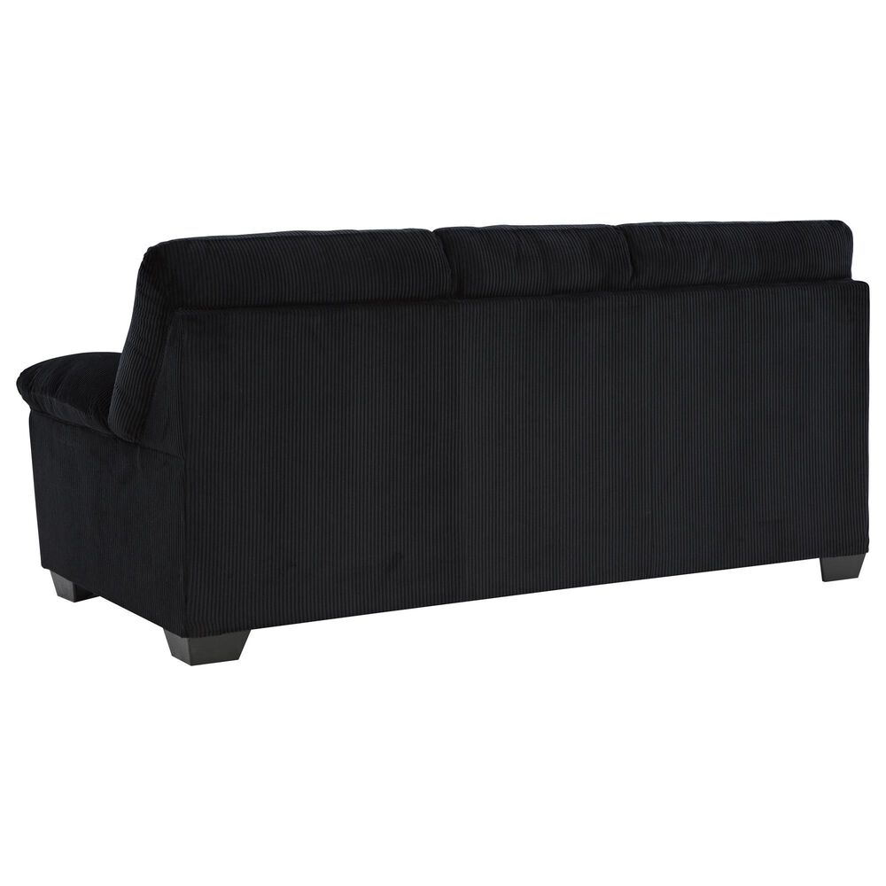 Ashley SimpleJoy Stationary Sofa and Loveseat Set in Onyx, , large