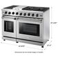 Thor Kitchen 48" Freestanding Professional Gas Range with Storage Drawer in Stainless Steel, , large